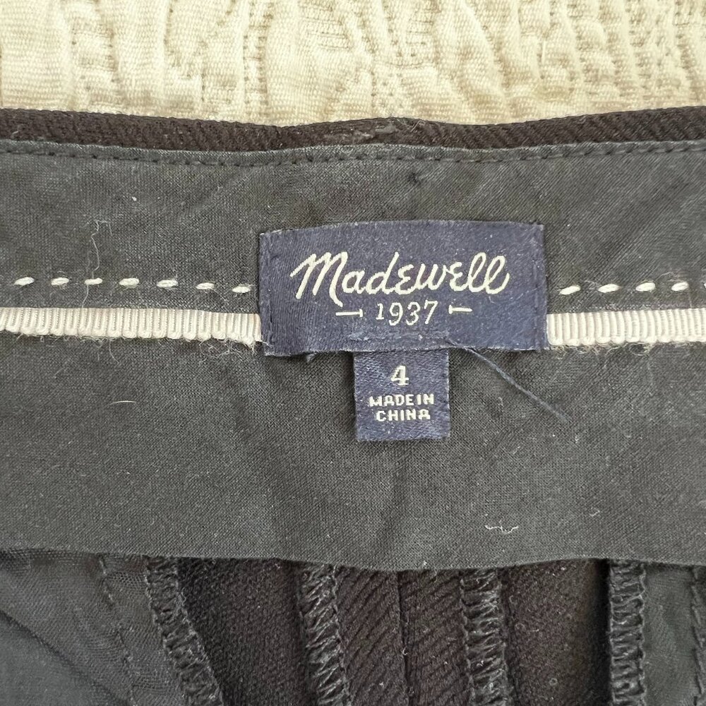 Madewell Tailored Black Cropped Dress Pants Size 4